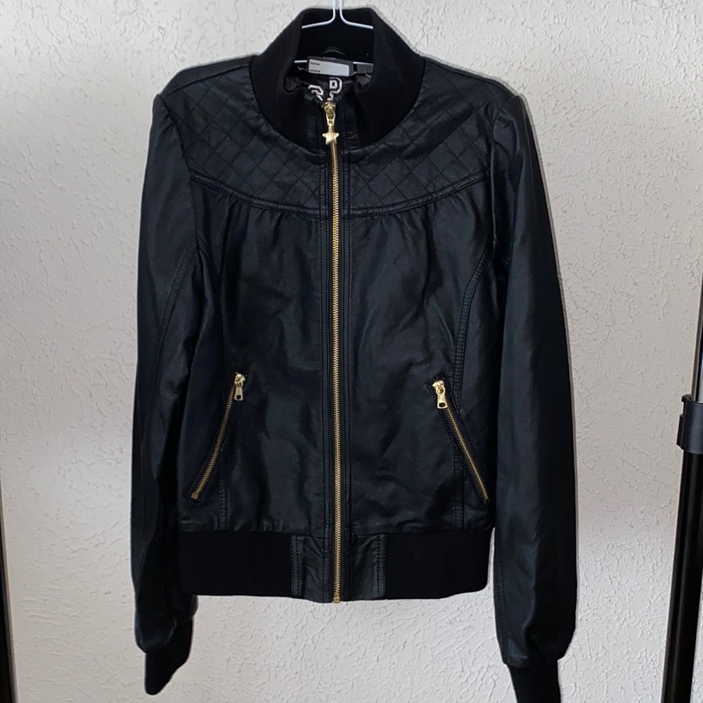 Faux leather jacket